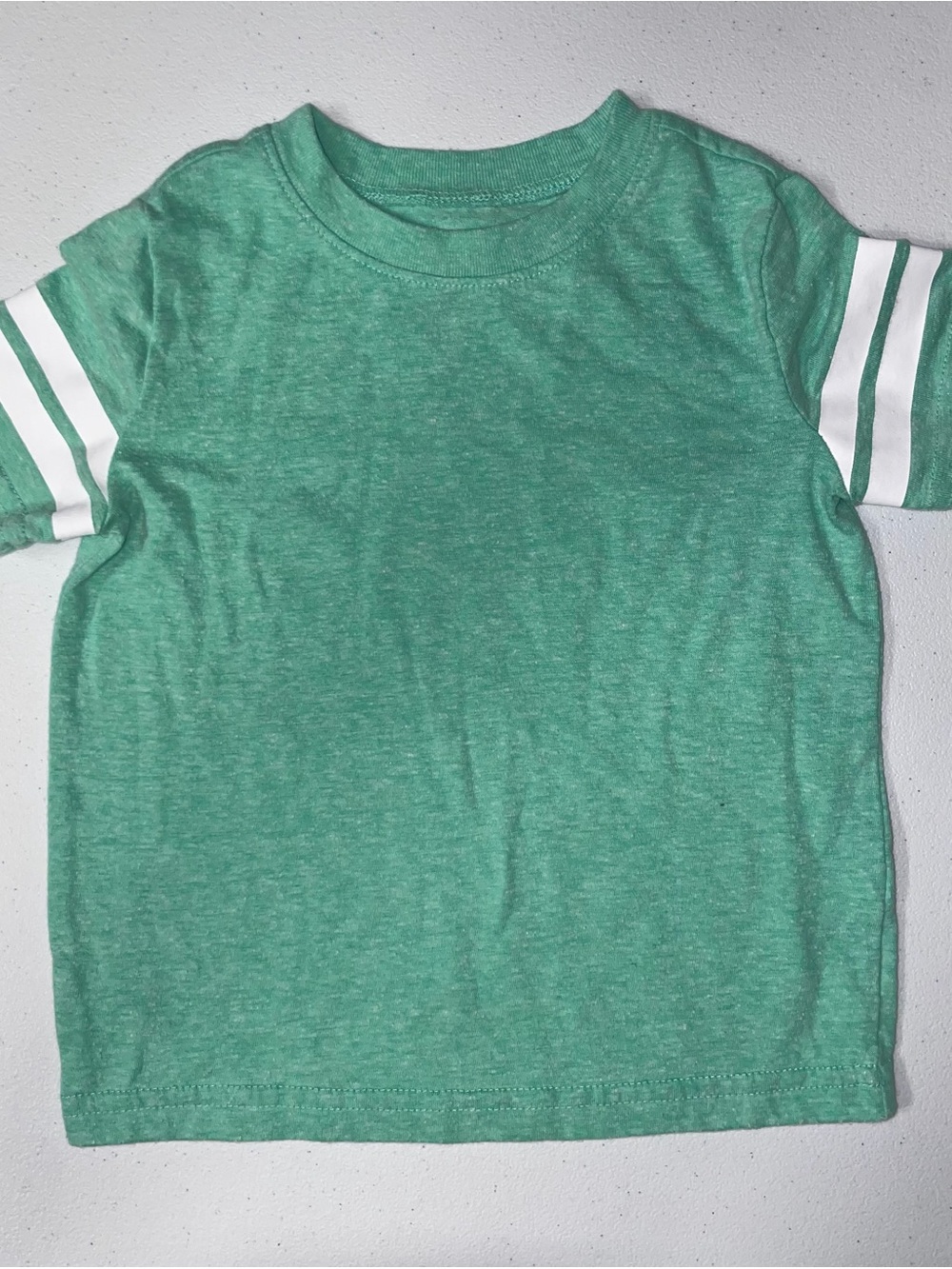 Jumping Beans: Green & White Ring Baby Shirt (18 Months)